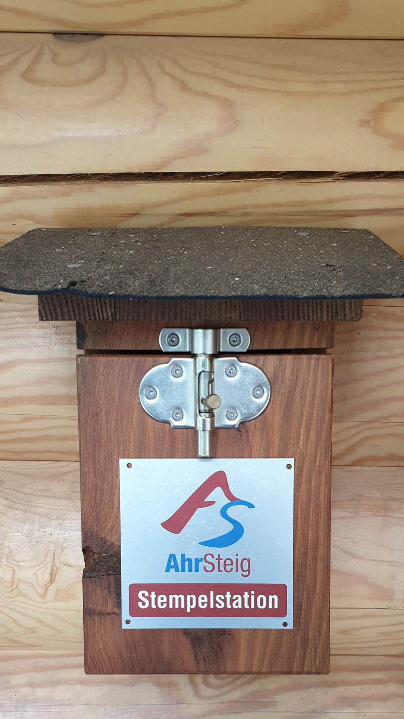 Stempelstation an der Cäcilia-Hütte bei Sinzig am Rhein